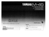 Yamaha M-45 Manualul proprietarului