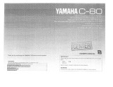 Yamaha C-80 Manualul proprietarului