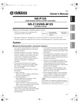 Yamaha NS-P125 Manualul proprietarului