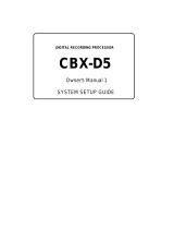 Yamaha CBX-D5 Manualul proprietarului