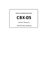 Yamaha CBX-D5 Manual de utilizare