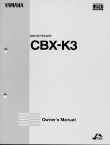 Yamaha CBX-K3 Manualul proprietarului