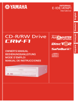 Yamaha CD Recordable/Rewritable Drive CRW-F1 Manual de utilizare