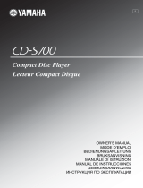 Yamaha CD-S700 Manualul proprietarului