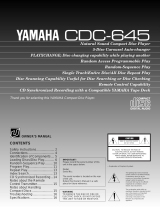 Yamaha CDC-645 Manualul proprietarului