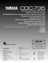Yamaha CDC-735 Manualul proprietarului