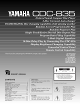 Yamaha CDC-835 Manualul proprietarului