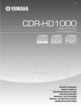 Yamaha CDR-HD1000 Manualul proprietarului