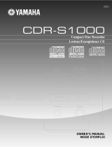 Yamaha CDR-S1000 Manualul proprietarului