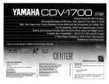 Yamaha CDV-1700 Manualul proprietarului