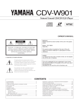 Yamaha CDVW901 Manualul proprietarului
