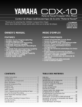 Yamaha CDX10 Manual de utilizare