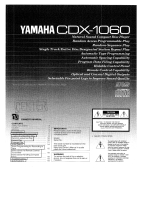 Yamaha CDX1060 Manualul proprietarului