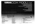 Yamaha CDX1100U Manualul proprietarului