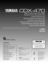 Yamaha CDX-470 Manual de utilizare