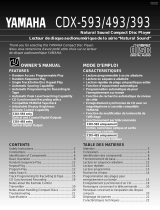 Yamaha CDX-493 Manualul proprietarului