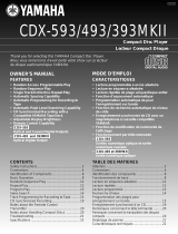 Yamaha CDX-593 Manual de utilizare