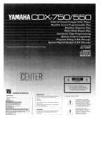 Yamaha CDX-750 Manualul proprietarului