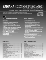 Yamaha CDX-590 Manual de utilizare