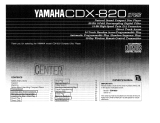 Yamaha CDX-820 Manualul proprietarului