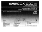 Yamaha CDX-920 Manualul proprietarului