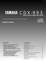 Yamaha CDX-993 Manual de utilizare