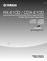 Yamaha RX-E100 Manual de utilizare