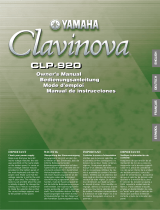 Yamaha Clavinova CLP-920 Manual de utilizare