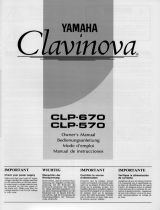 Yamaha CLP 570 Manualul proprietarului