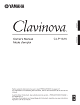 Yamaha CLP- 625 Clavinova Manualul proprietarului