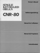 Yamaha CNR-80 Manualul proprietarului