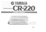 Yamaha CR-220 Manualul proprietarului
