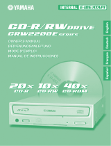 Yamaha CD Recordable/Rewritable Drive CRW2200NB Manual de utilizare
