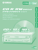 Yamaha CD Recordable/Rewritable Drive CRW2200S Manual de utilizare
