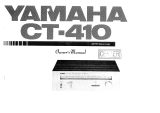 Yamaha CT-410 Manualul proprietarului