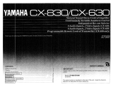 Yamaha CX-630 Manualul proprietarului