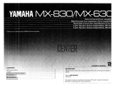 Yamaha MX-830 Manualul proprietarului