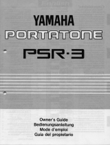 Yamaha PSR-3 Manualul proprietarului