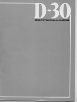 Yamaha D-30 Manualul proprietarului