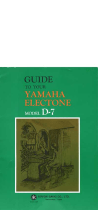 Yamaha D-7 Manualul proprietarului