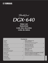 Yamaha DGX-640 Fișa cu date