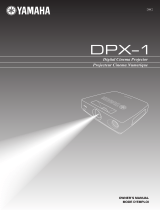 Yamaha DPX-1 Manualul proprietarului