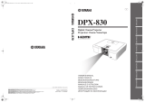 Yamaha Projector DPX-830 Manual de utilizare