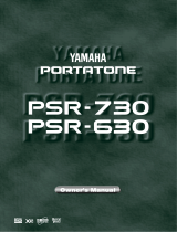 Yamaha PSR-630 Manual de utilizare