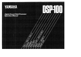 Yamaha DSP-100 Manualul proprietarului