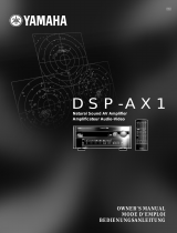 Yamaha DSP-AX1 Manualul proprietarului