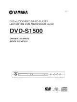 Yamaha DVDS1500 Manual de utilizare