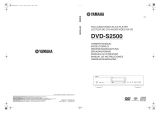 Yamaha DVD-S2500 Manualul proprietarului