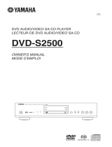 Yamaha DVD-S2500 Manualul proprietarului