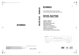 Yamaha DVD-S2700 Manualul proprietarului